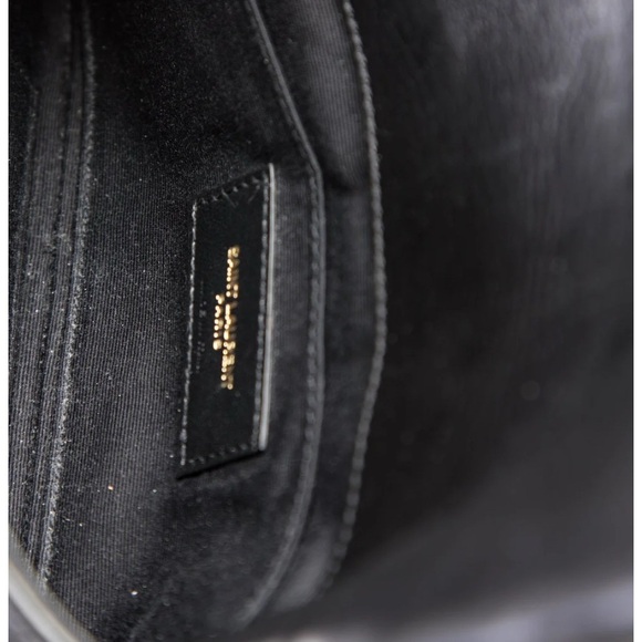 Yves Saint Laurent Black and Gold Shoulder Bag - Picture 6 of 16